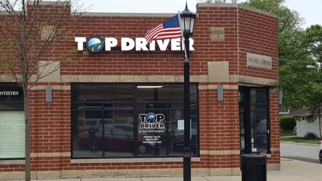 Elmhurst, IL Top Driver Location, outside of building