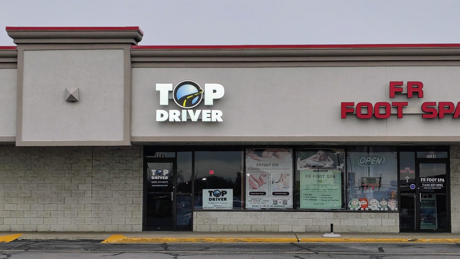 Top Driver Sheffield Village driving school storefront